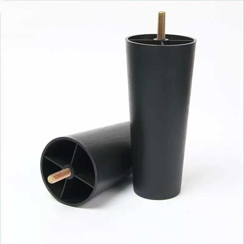 2022 Most popular furniture accessories Contemporary Sofa Legs pvc plastic sofa leg Screw Bed Legs Plastic For Home Decoration