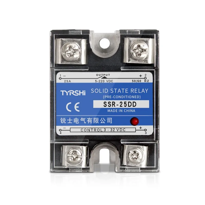 SSR-60DA Single Phase Solid State Relay 3-32VDC AC Solid State Relay with 24-480VAC