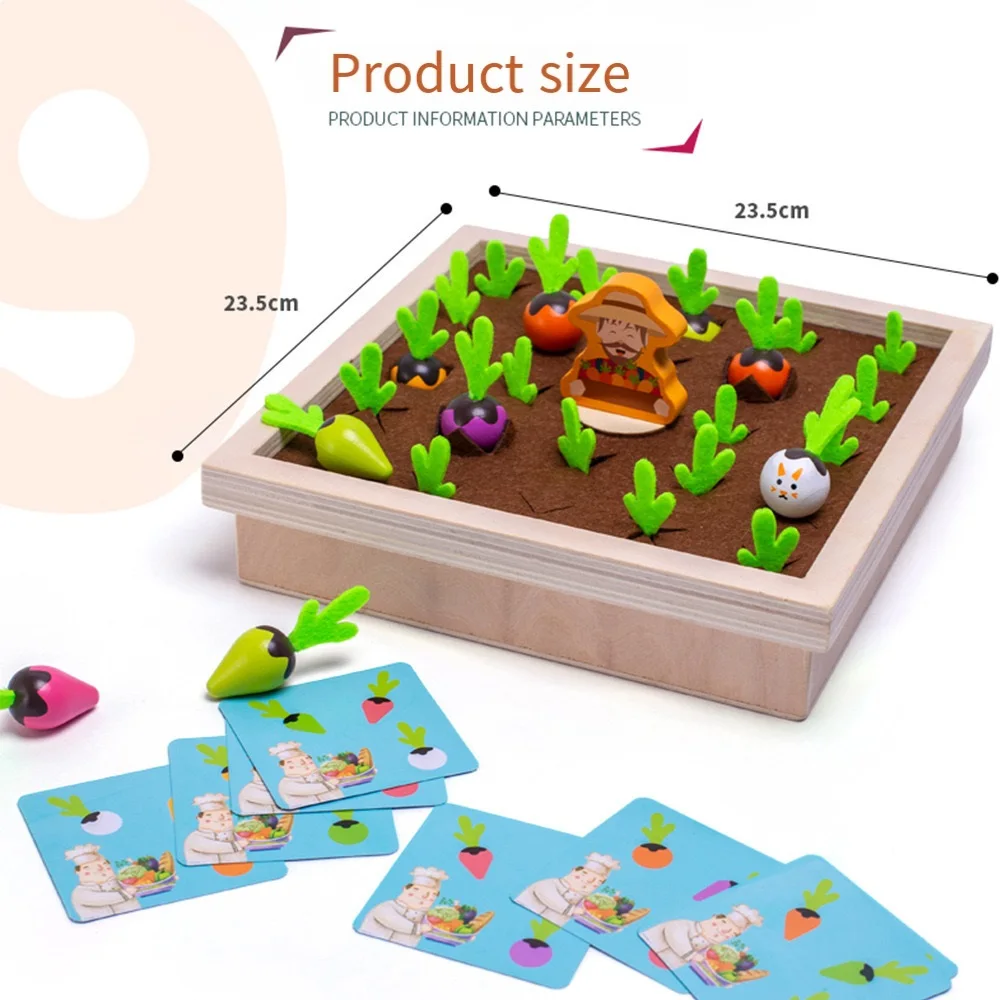 Unisex Montessori Memory Games for Children Christmas Birthday Gifts Simulate growing plants potting wooden educational toys