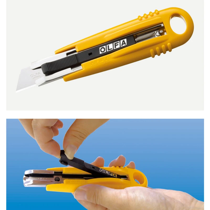 OLFA SK-4 Craft Knife Unpacking Paper Knife Semi-Automatic Self-Retracting Safety Knife