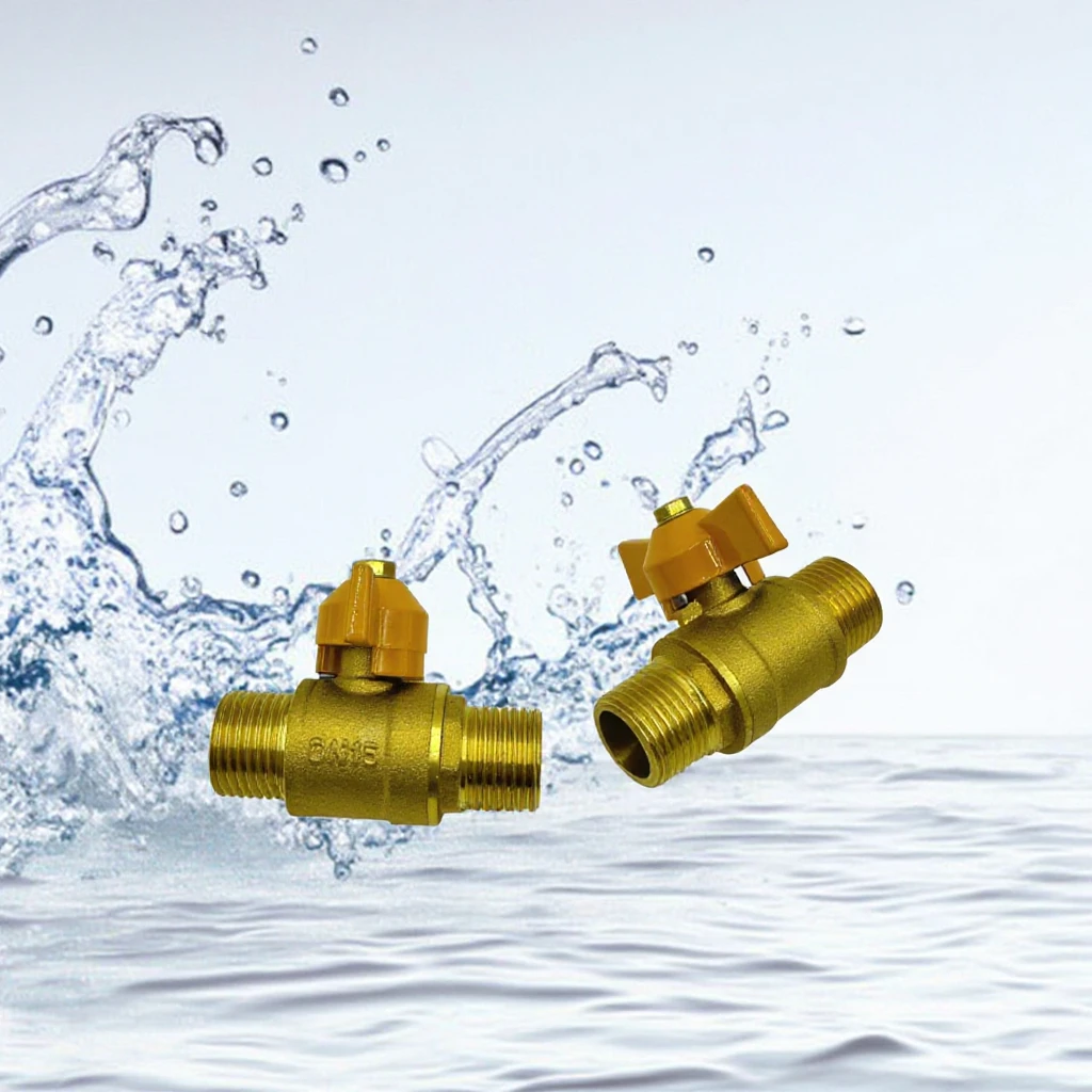 Factory Direct Sale Forged Material Brass Ball Valve 1/2 inch Threaded Fitting Brass Gas Valve