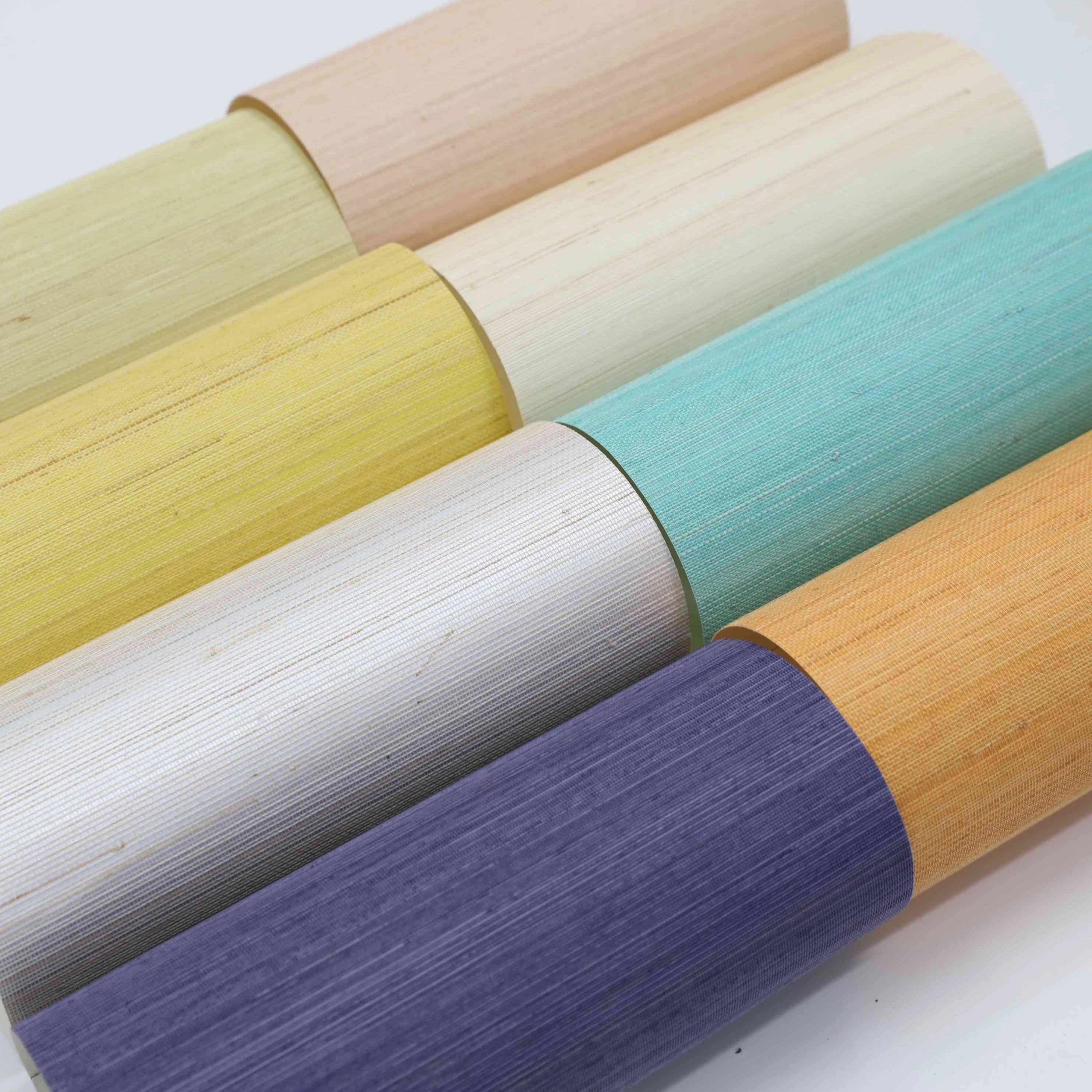 Free Sample MYWIND Wallcovering  New Color Design CollectionHome Interior Sisal Grasscloth Wallpaper Luxury Living Room Decor