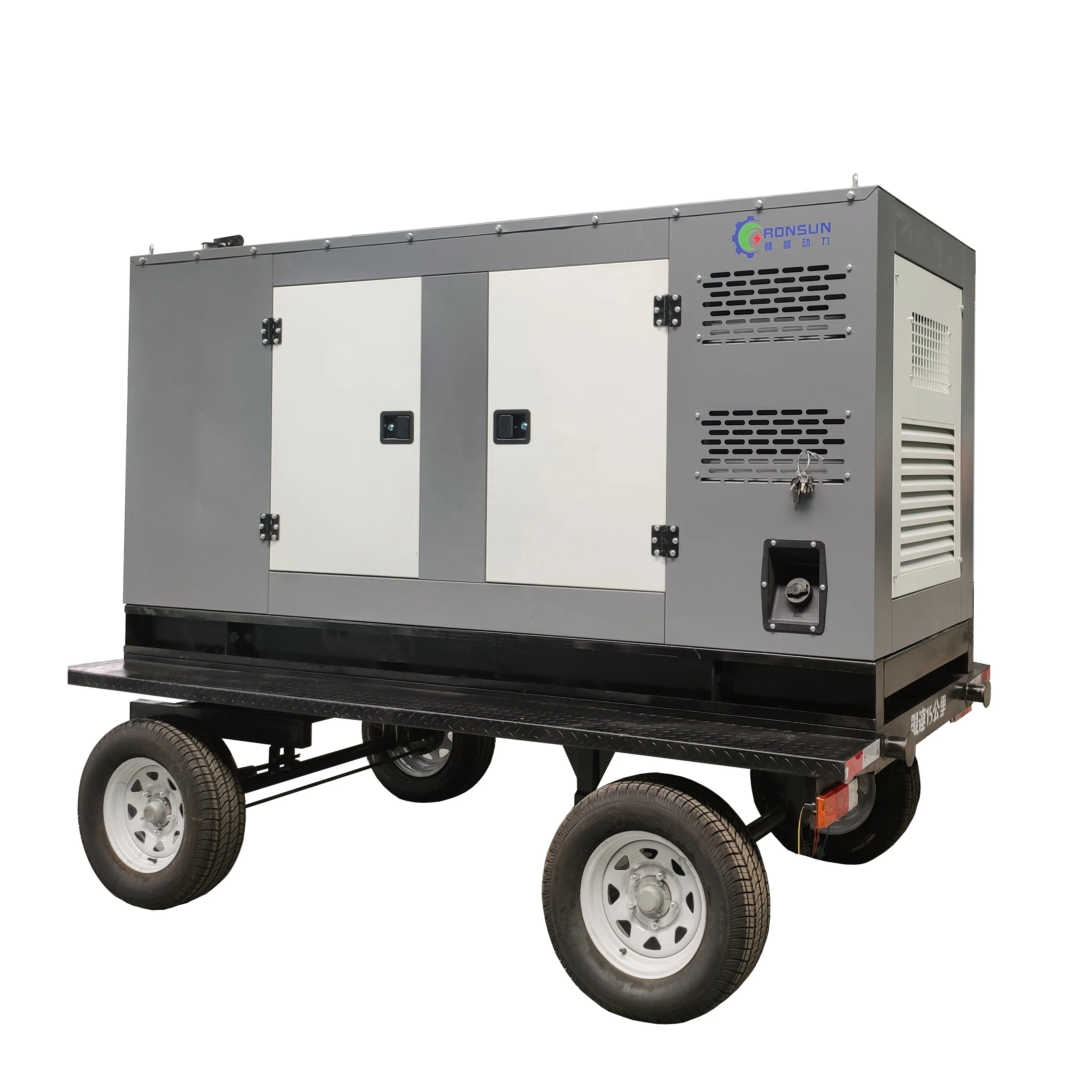 Trailer diesel generator set top fashion 100kw/125kva, silent type, with Cummins engine