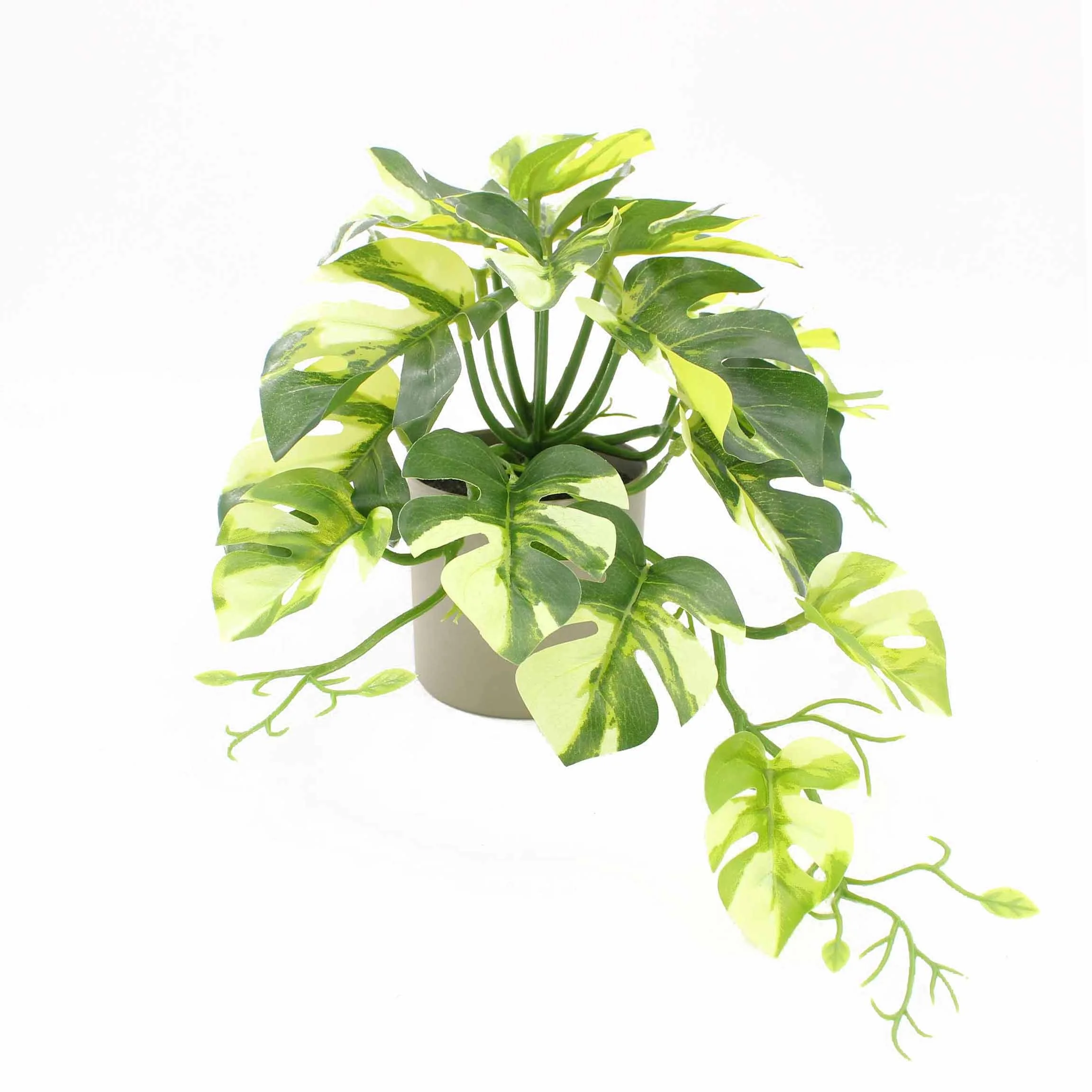 Factory direct home Decoration Artificial Potted Tree Leaf Monster leaves Palm Foliage Artificial Plant
