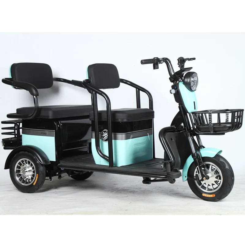 2024  electric tricycle for 3 person 500w 48V adult electric tricycle  made in China