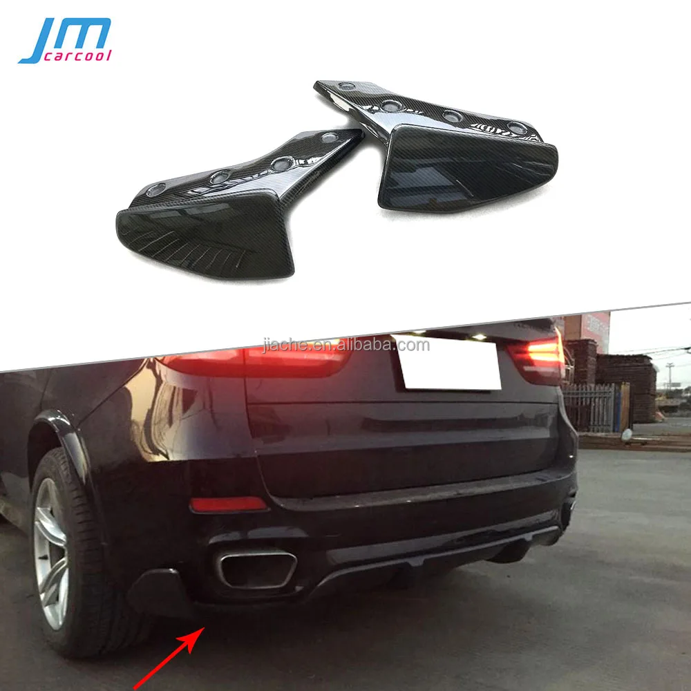 Carbon Fiber Rear Bumper Splitters Lip Diffuser Aprons Cupwings For BMW X5 F15 M Sport 2014-2018 FRP Bumper Guard