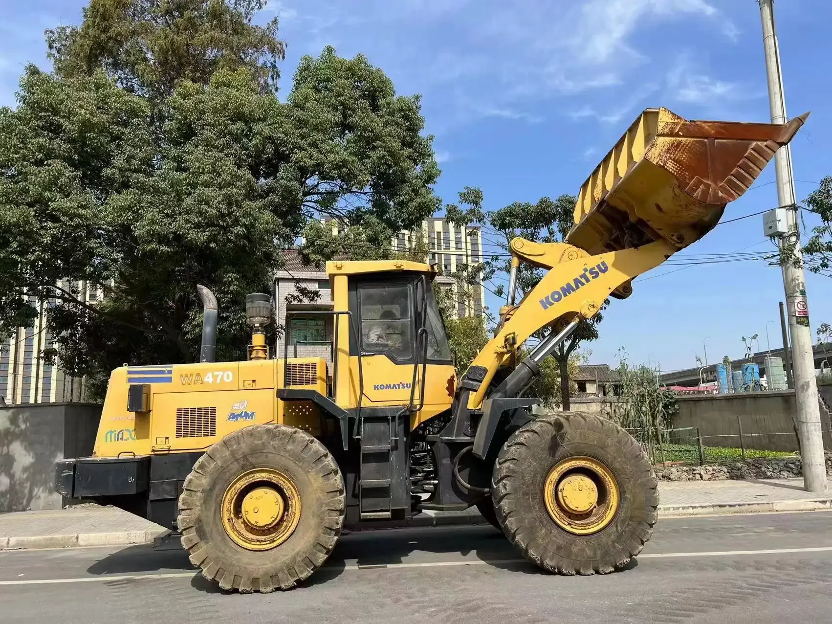 Komatsu WA470-3 Wheel Loader in Good Condition Original WA320 WA360 WA380 WA470 front wheel loader WA470 WA470