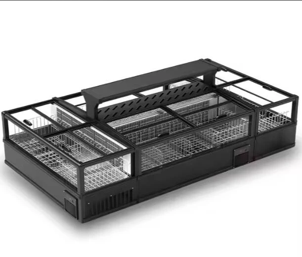 XGF-2500F 2.5m Long Supermarket Island Freezer with Secop Compressor and Auto Defrost