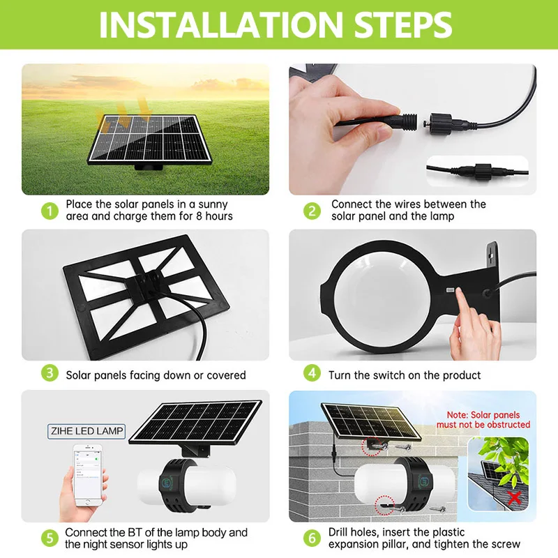 2024 New Product 360 Degree Beam Angle Outside 72LED Split Waterproof Motion Sensor Outdoor LED Solar Wall Lamp