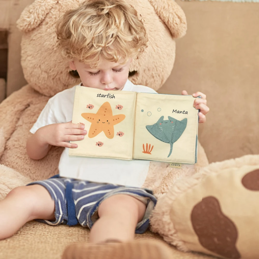 Custom 3d Soft Cloth Book Baby Quiet Book Learning Cloth Soft Plush Early Educational Cloth Book Toys