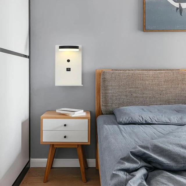 
indoor home bedroom Modern led uplight bedside wall lighting How Bright art night 