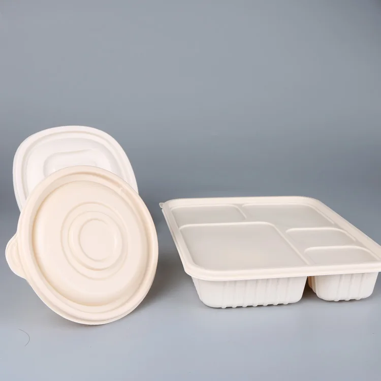 Food Containers Disposable Biodegradable Box Packaging Biodegradable Packaging Food Tray Corn Starch Lunch Box