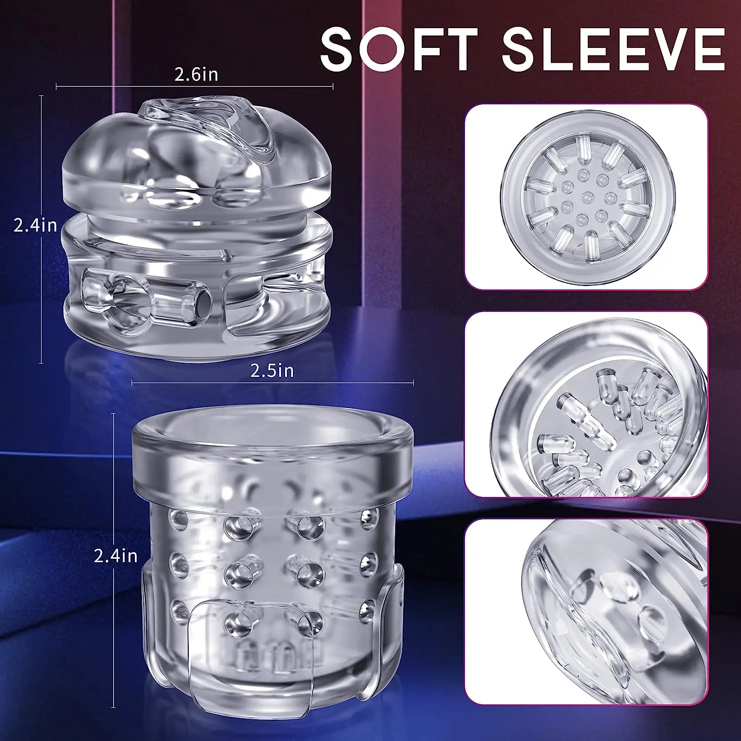 Original Silicone Realistic 3D Texture Vaginal Mouth Electric Male Masturbator with 10 Powerful Thrusting Modes Sex Toys for Men