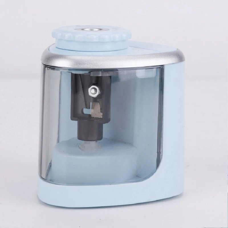 Electric pencil sharpener creative primary school stationery semi-automatic pencil sharpener pencil planer