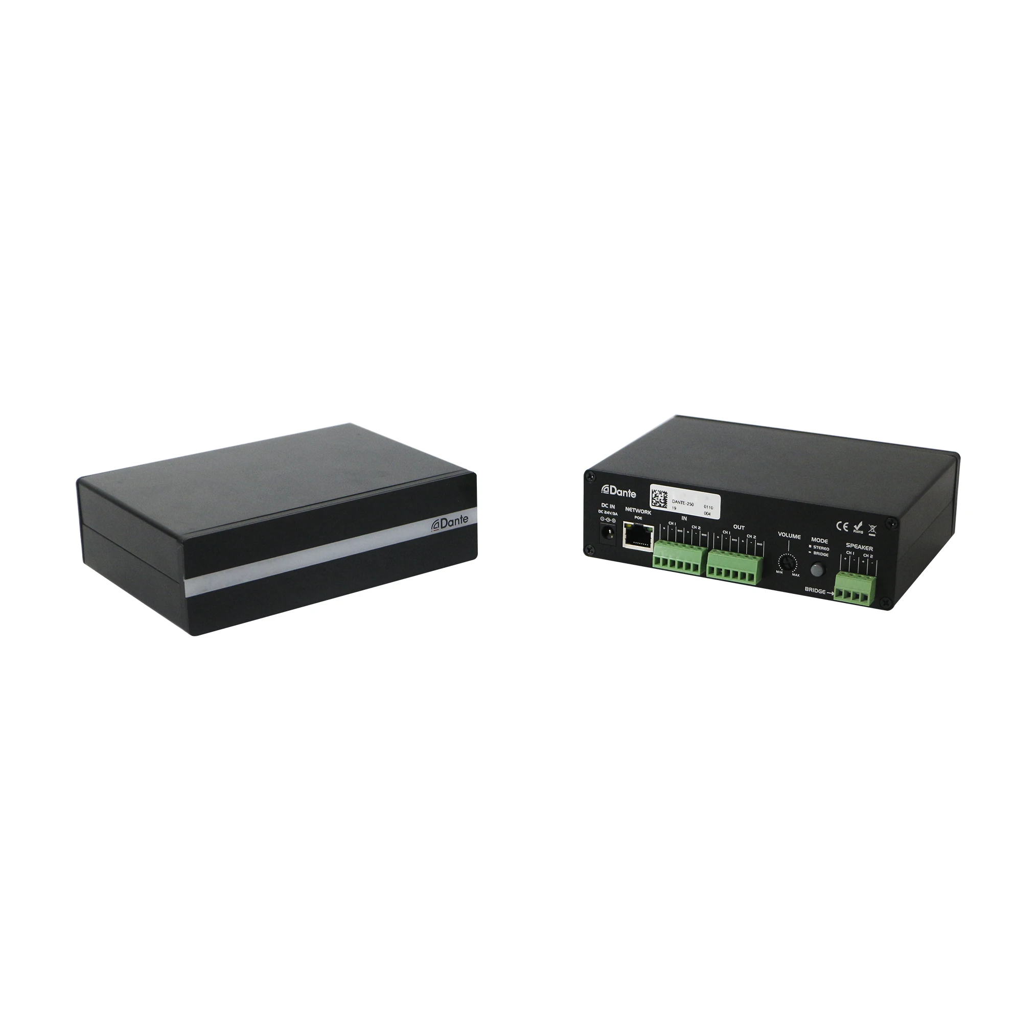 T 2 Channels Sound Stereo Professional Audio Dante Audio Amplifier with 24VDC and POE For DJ Karaoke Amplificador de Sonido