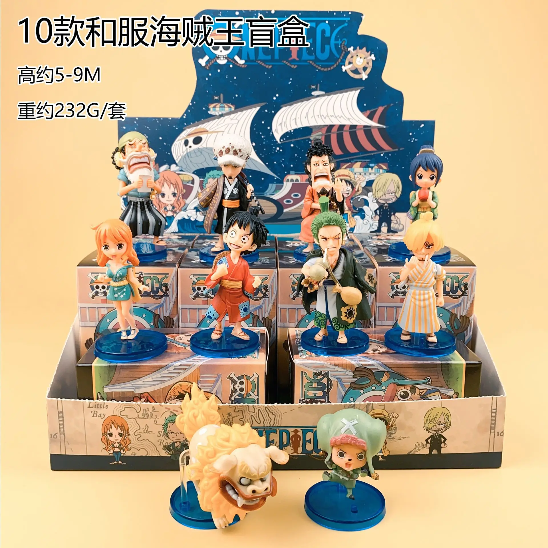 Японский аниме одна штука глухая коробка Набор фигурок Zoro Chopper Sanji ПВХ игрушки коробка-сюрприз для детей подарок