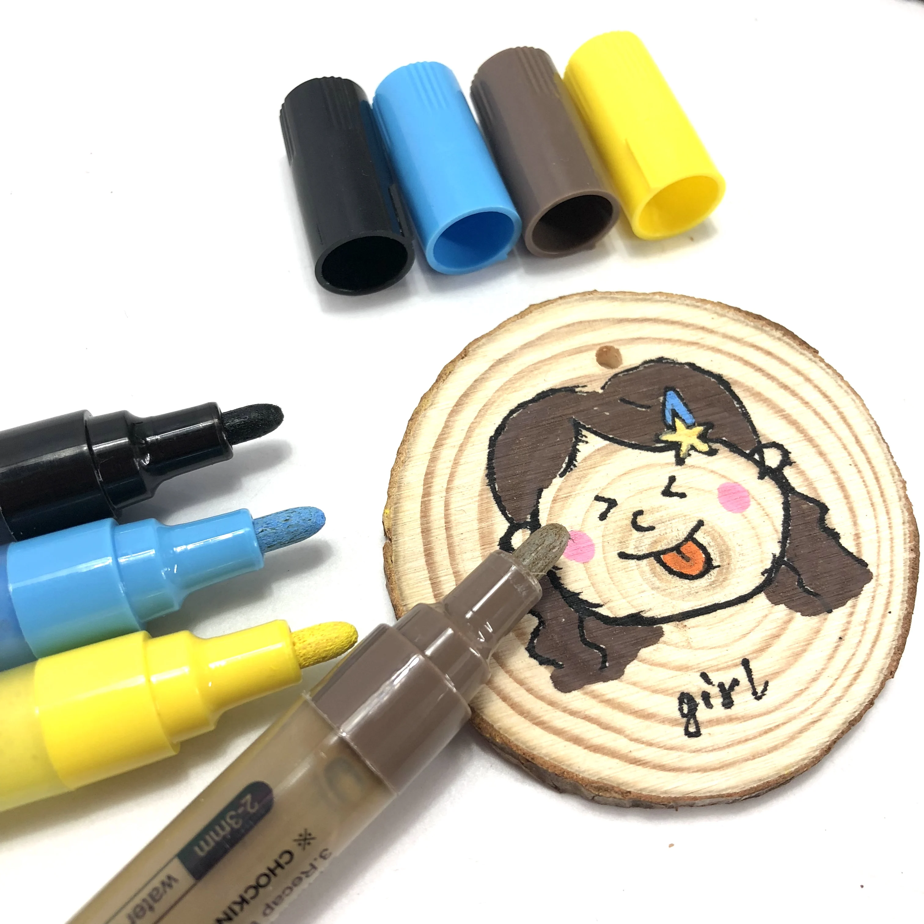 18 Colors Premium Waterproof Permanent Paint Art Marker Pen Set