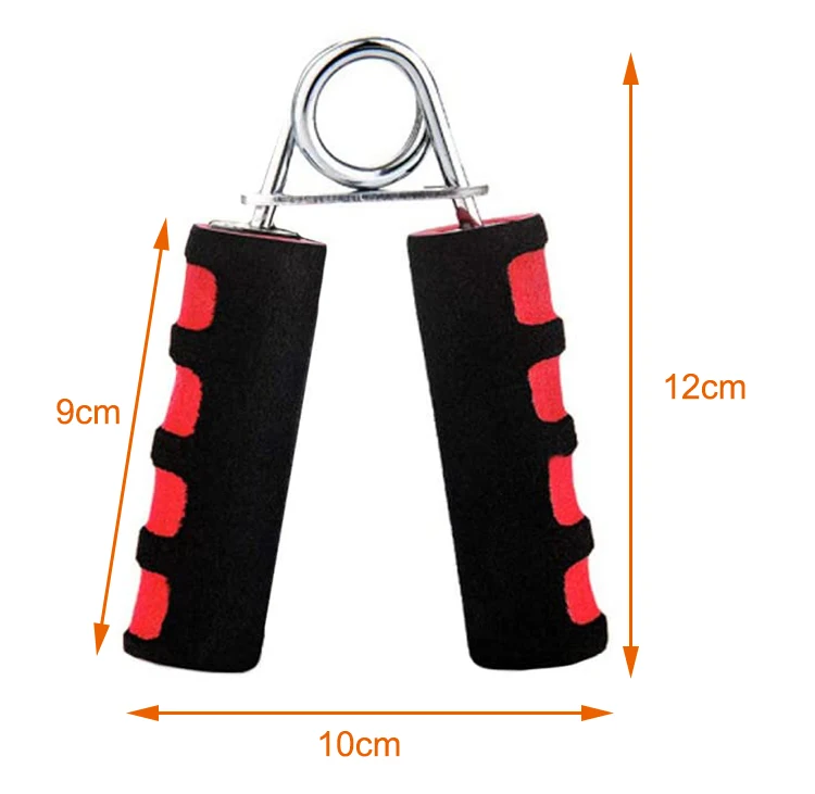 Heavy Duty Metal Gym Wrist Arm Muscle Trainer Exerciser Soft Foam Handle Hand Grip Strengthener