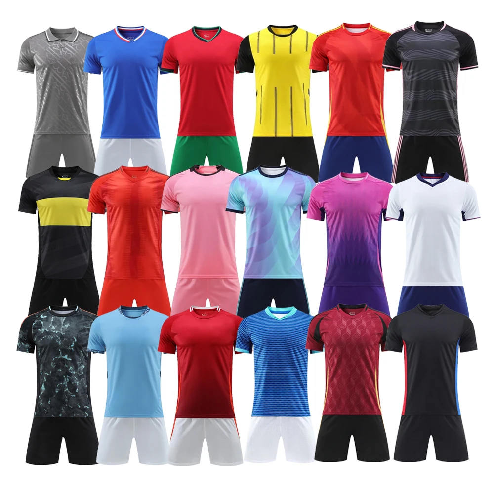 All Over 24 25 Print Sports Wear Vintage Classic Retro Football Shirts Custom Retro Soccer Jersey V neck Football T-shirt Men