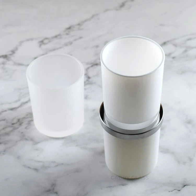 Wholesale 8oz 10oz 14oz Empty Large Frosted Candle Jars Luxury Custom Candle Jar With Lid And Gift Box