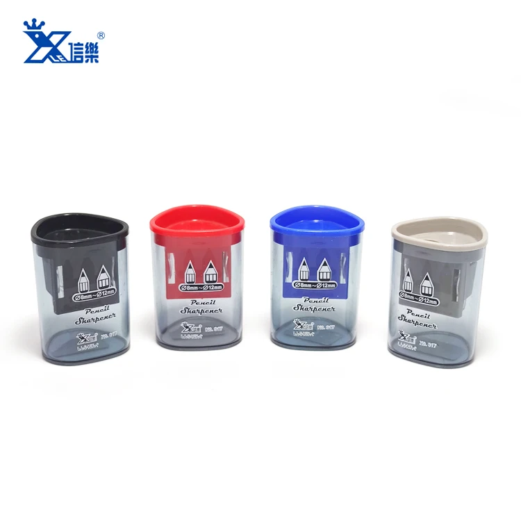 Wholesale office school supplies sacapuntas customized art set stationery kids alat tulis black Manual Plastic Pencil Sharpeners