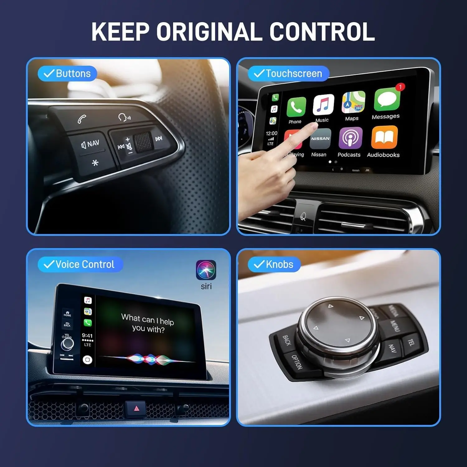 Boyi Wireless Carplay Wireless Adapter Plug & Play 5.3 BT And 2.4 TO 5.G GHZ WIFI Fit for Cars 2017+