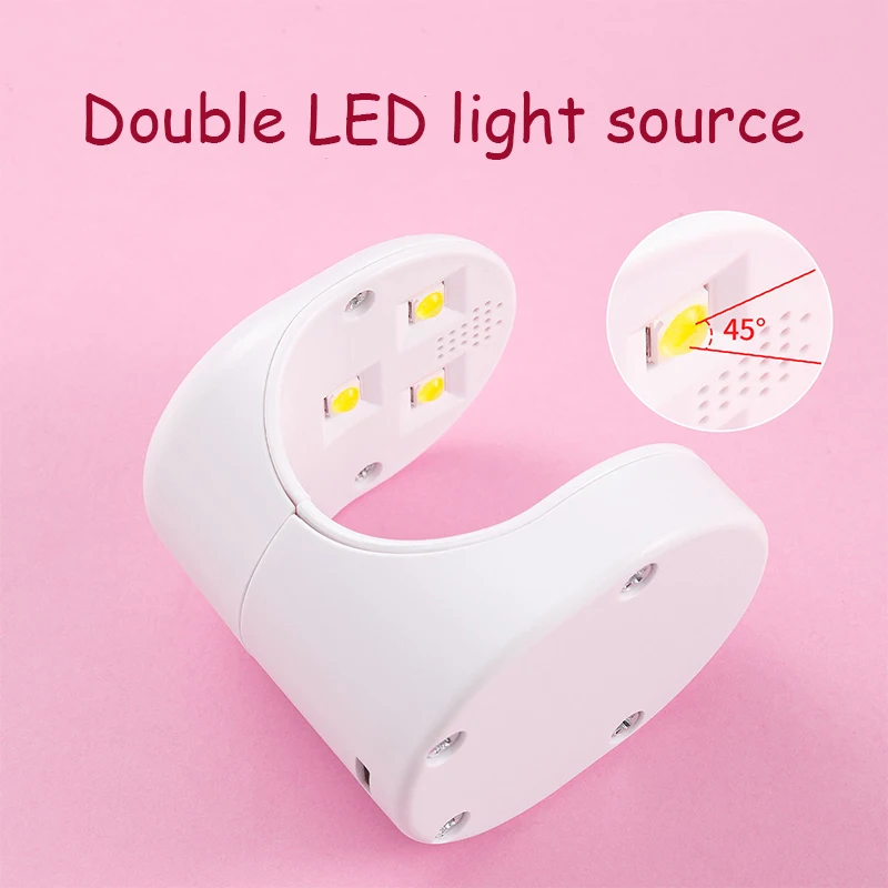 16W mini lamp single finger nail lamp Portable USB interface UV LED Nail Dryer Extension gel tips Nail Lamp