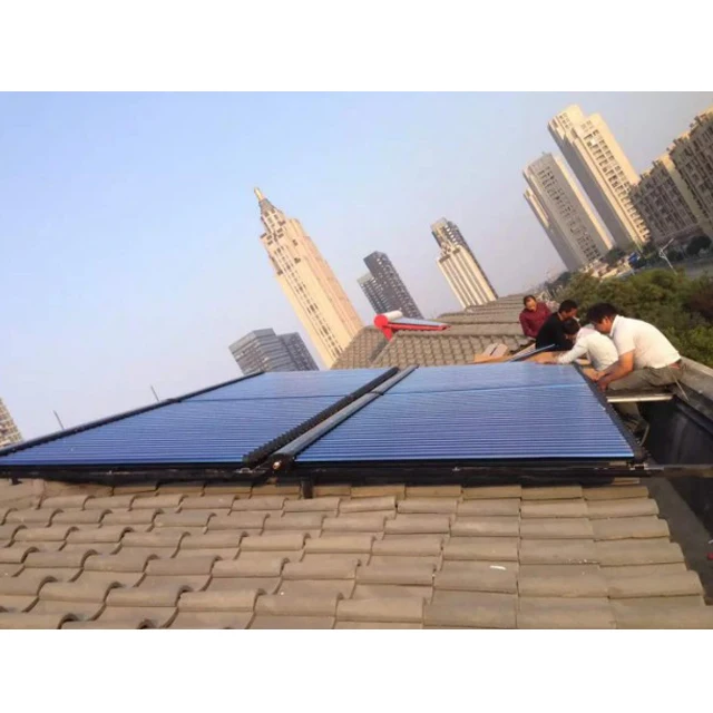 High Pressure Heat Pipe Solar Panel System Evacuated Tube Solar Hot Water Heating for Bathroom