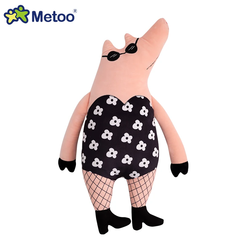 Metoo игрушки, новые стили, эластичные обнимающие свиньи, собака, плюшевые подушки, мягкие игрушки-животные, супер мягкие плюшевые игрушки