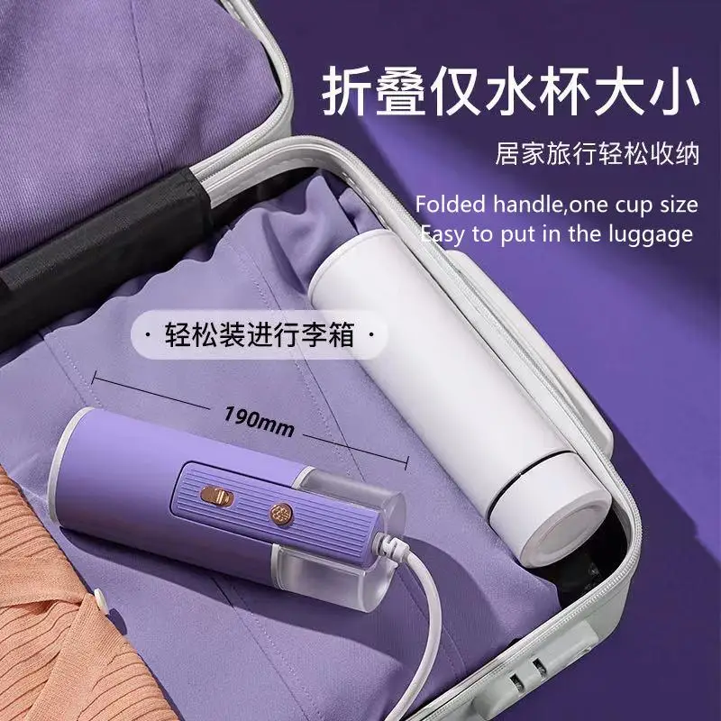 Foldable Garment Steamer 130ml Portable Handhold Fast-heat Vertical Iron Machine For