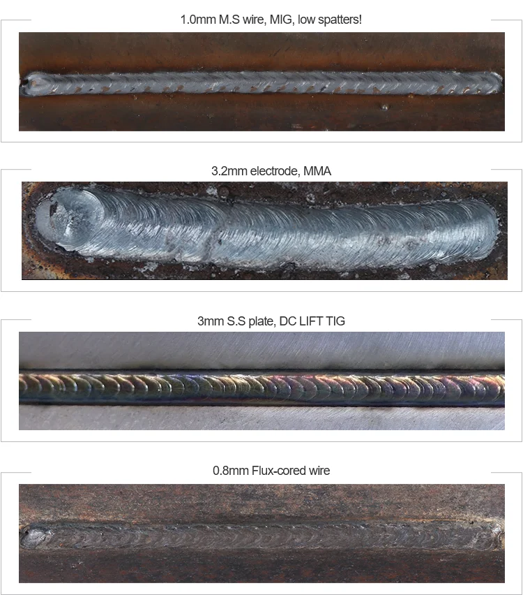 200amp welding machine with 4-roll wire feeder Promig-200syn pulse mig welder synergy control