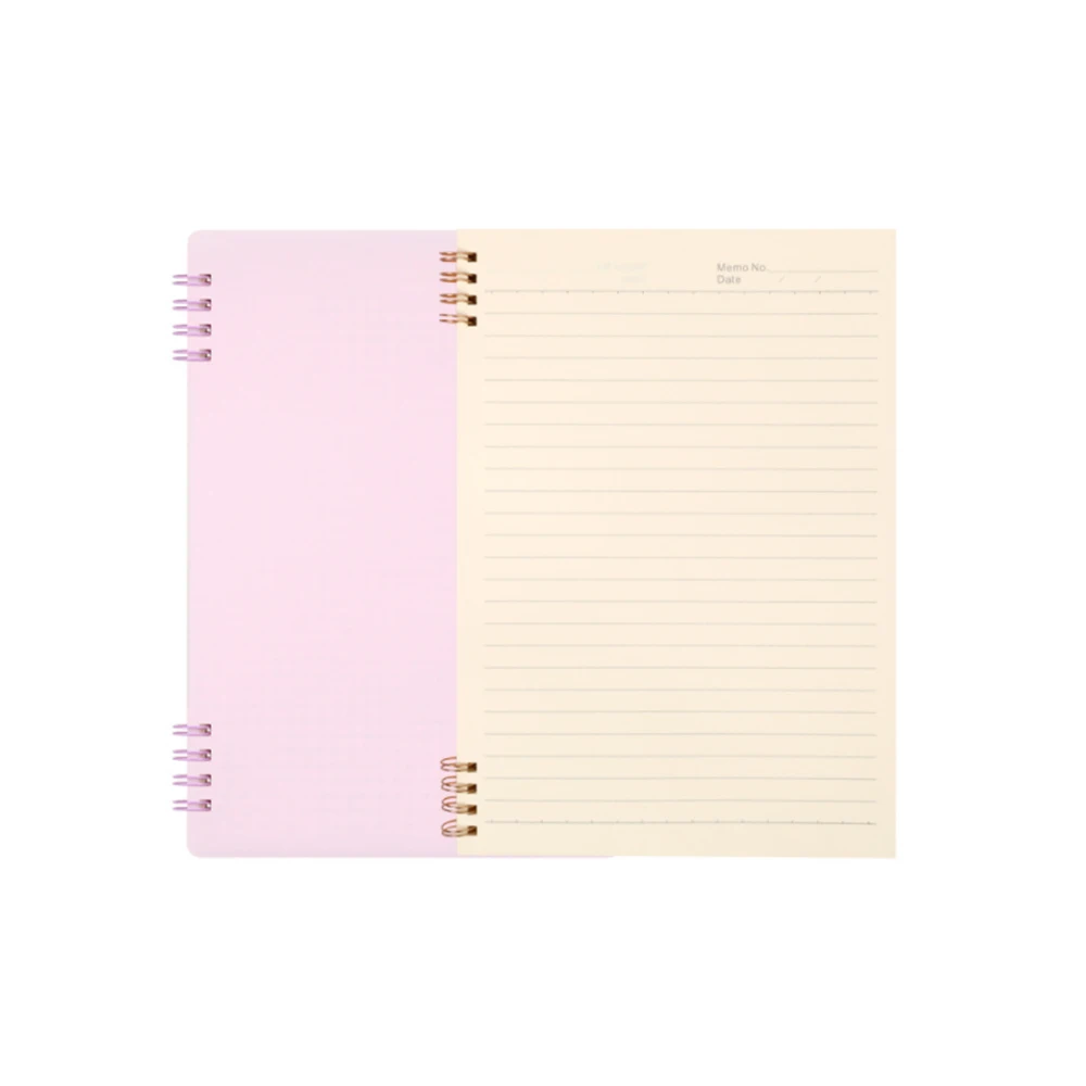 Personalized spiral bound diary notebook custom PP cover writing notebook