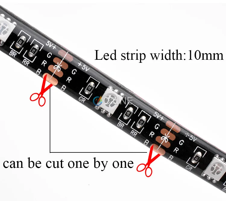 SMD5050 LED Strip DC12V Addressable Smart RGB Strip Light WS2811 WS2812B WS2814 WS2815