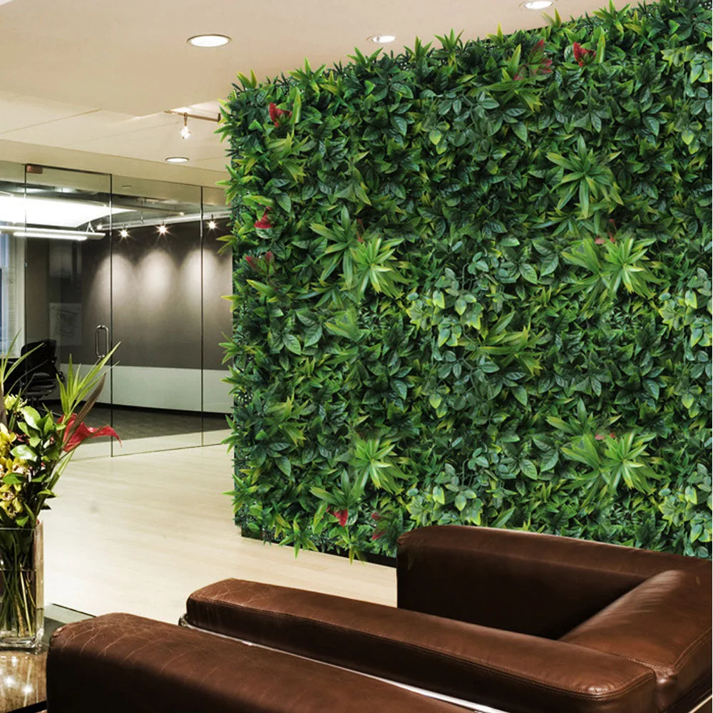 high quality faux greenery wall artificial plant wall for garden decoration