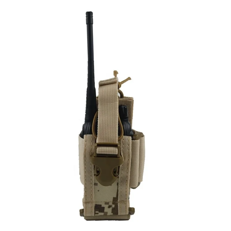 Tactical Radio Holder Interphone Pouch MOLLE Radio Holaster Heavy Duty Bag