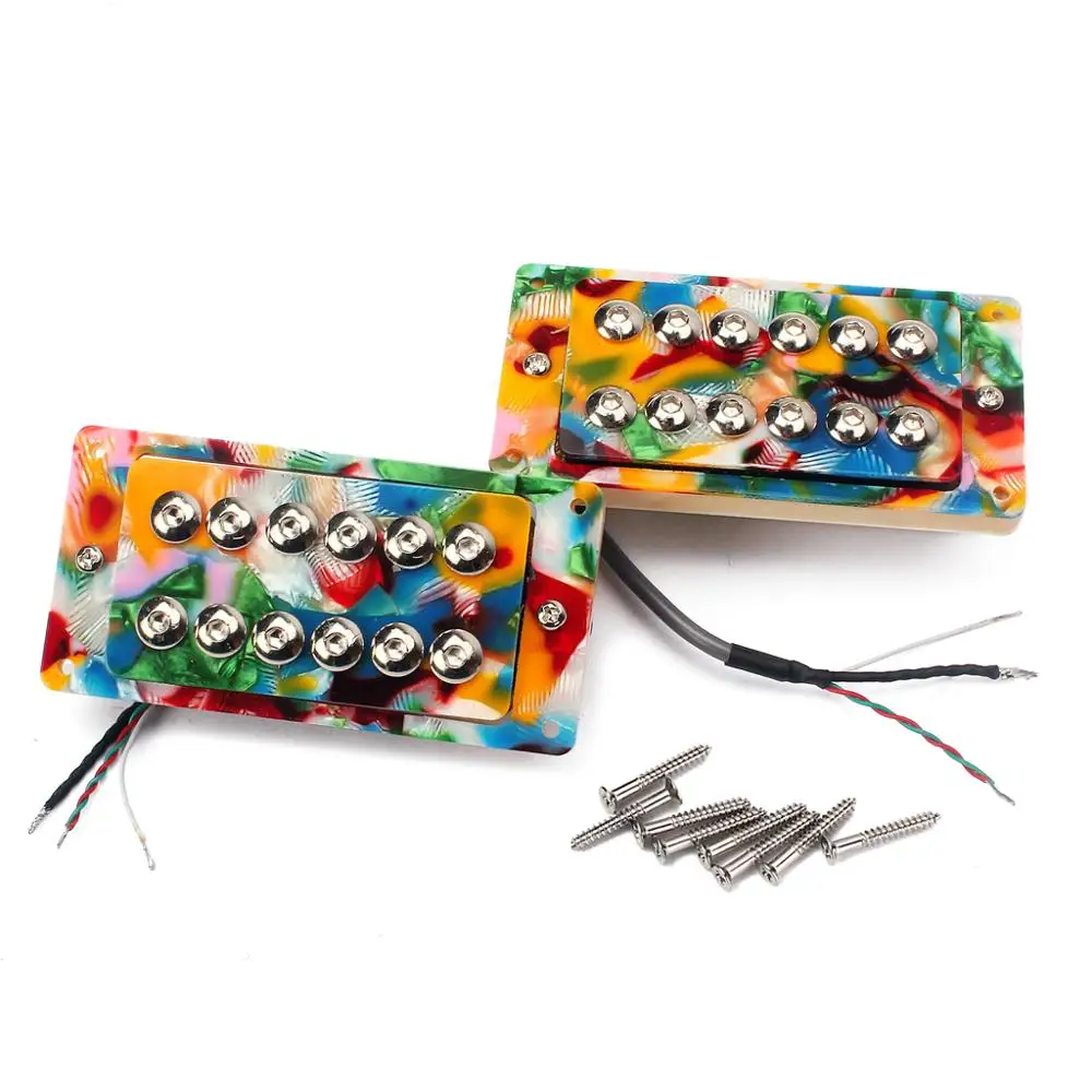 GMC28  TwoPcs Black Pearl Guitar Pickups Ceramic Magnets Electric Guitar Double Coil Humbucker Pickups