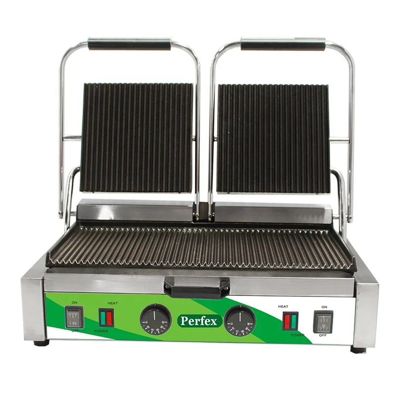 PG-813 panini пресс-гриль коммерческие двойные пластины пресс-машина для печенья профессиональный электрический гриль