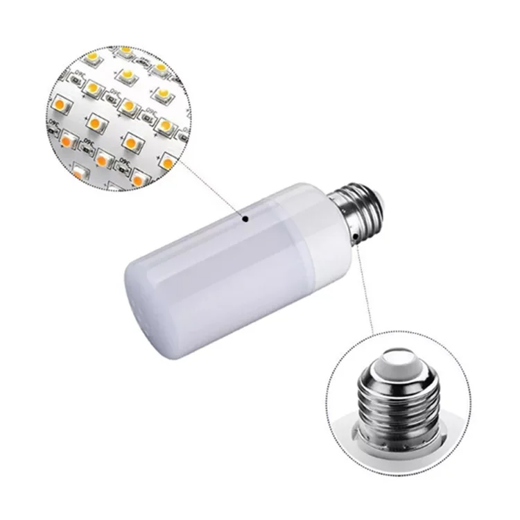 Hot sale christmas decoration flashing effect light bulb gravity sensor led simulation flame light