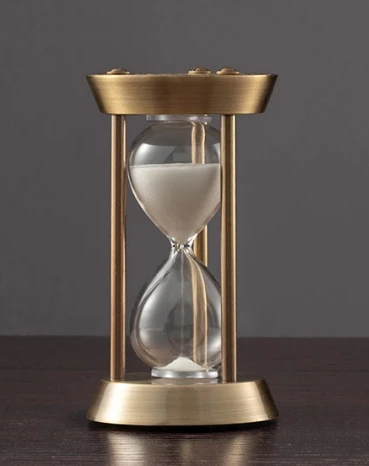 Scandinavian Creative Gift Brass Unique Wholesale Decorative Glass Large Souvenir Antique Souvenir Custom Hourglass Timer