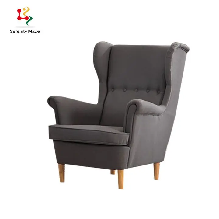 Modern Hotel Room Lobby Lounge Furniture Upholstered Wood Frame Fabric Living Room Dining Corner Chair