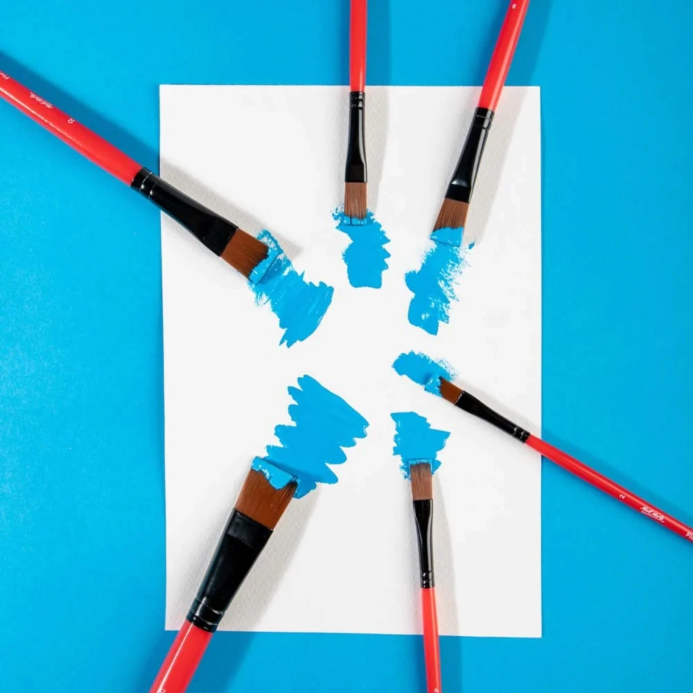 Mont Marte Assorted Brush Set 6pc artist paint brush set