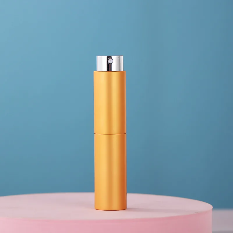 Twist Up Glass Atomizer Sprayer Atomizer Bottle Refillable Aluminum Perfume Atomizer