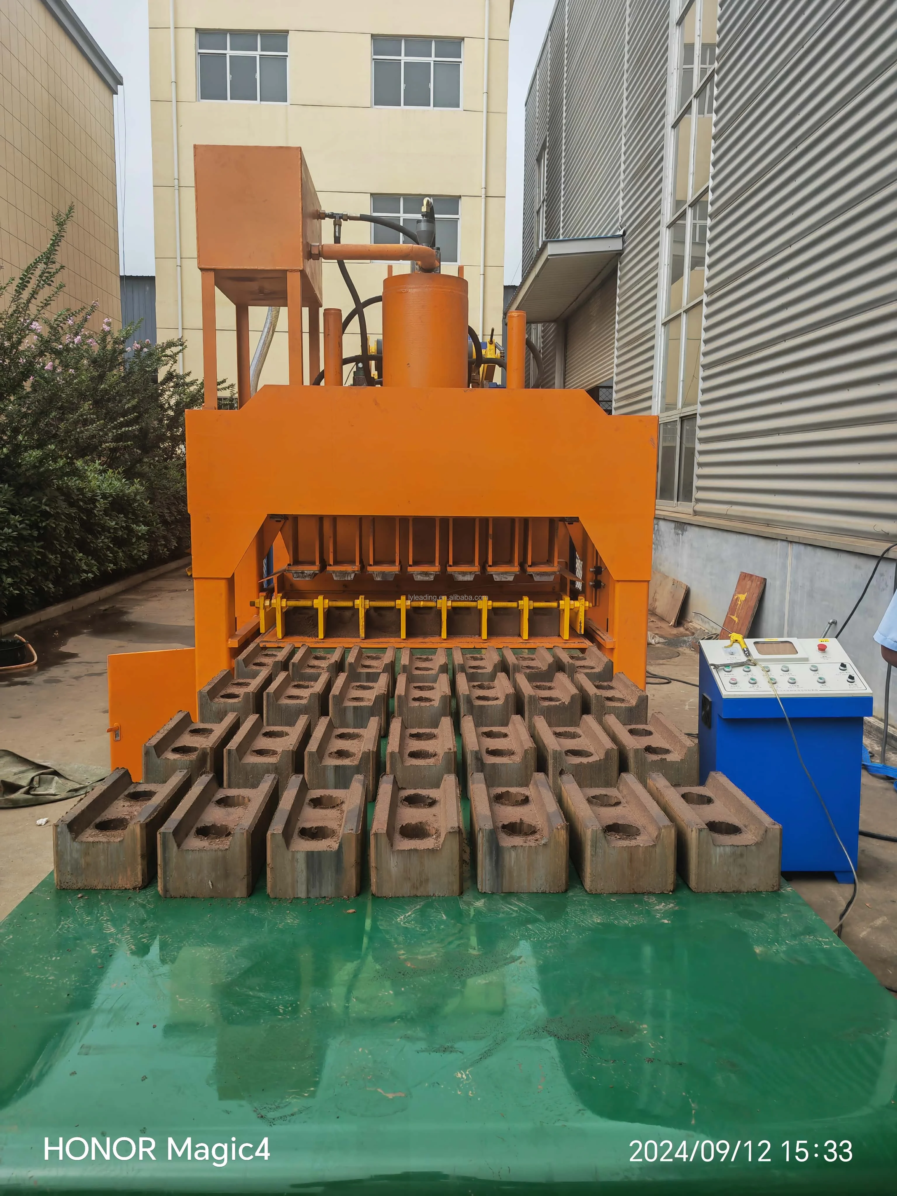 HBY7-10 mud soil earth red brick moulding wall clay tile making machine
