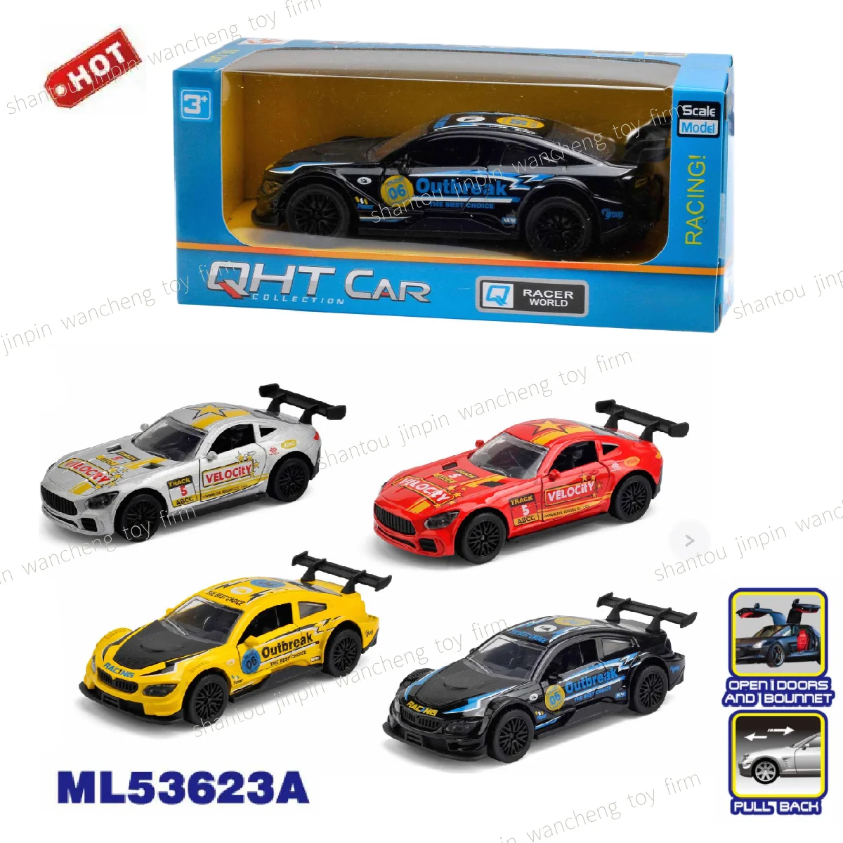 New Style 1:32 Diecast Model Car Zinc Alloy Toy Cars Scale Model baby toys Cars For collection door can oppen