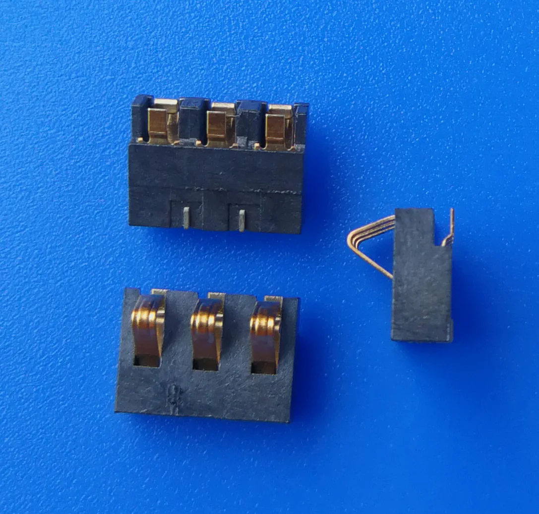 Factory Directly Sale 3P Male SMT Battery Connector 3.0mm Contact Power Connector