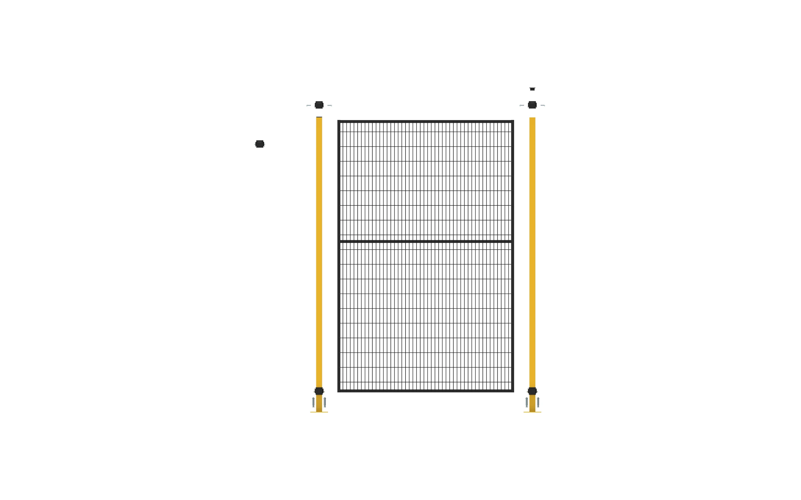 Vichnet Customizable Industrial Machine Guarding Safety Fence China Factory Isolation Fence Steel Wood Frame 4mm Wire Security