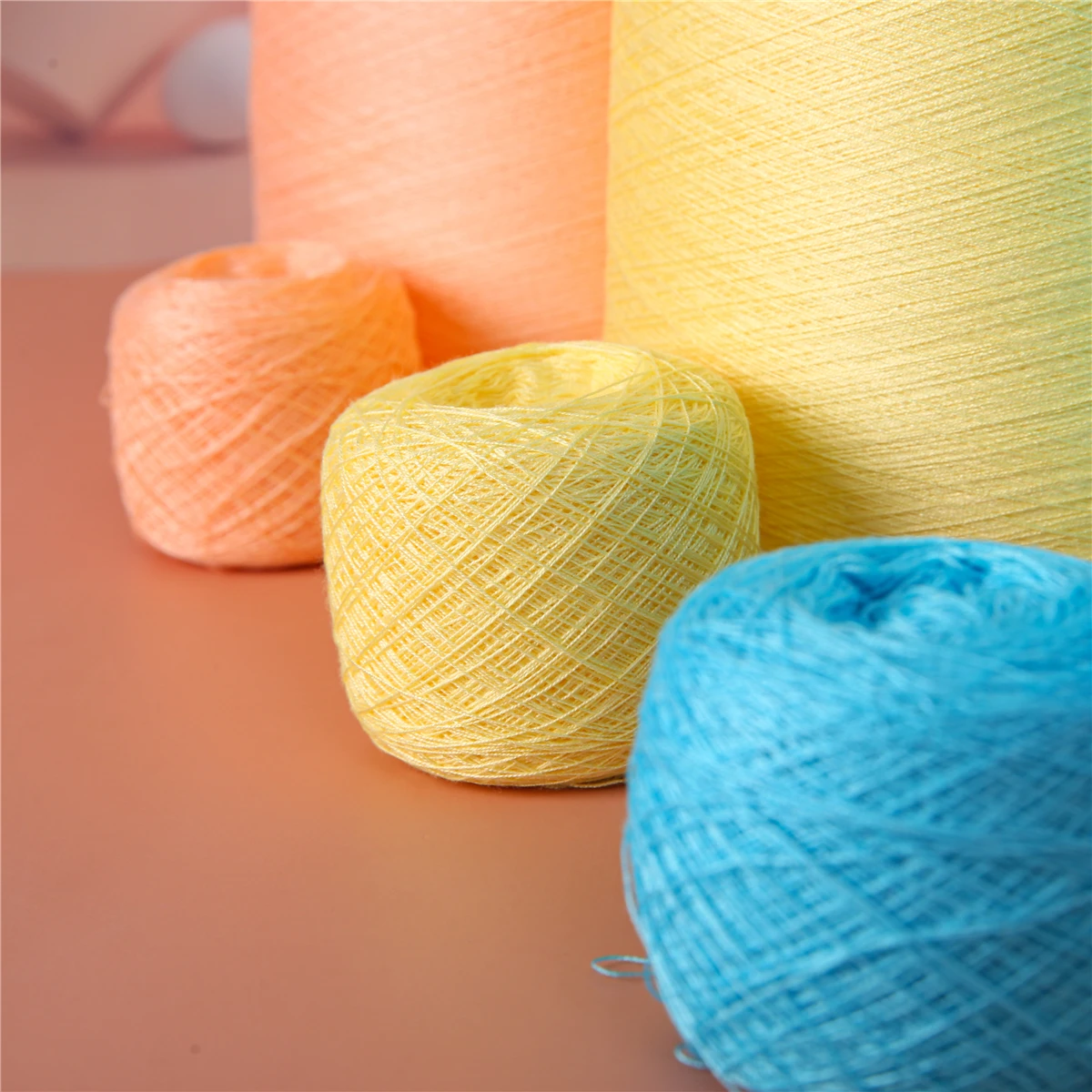 Wholesale 2/32s Core Spun Yarn Viscose Pbt Blended Dyed Yarn for Sweaters Knitting Yarn