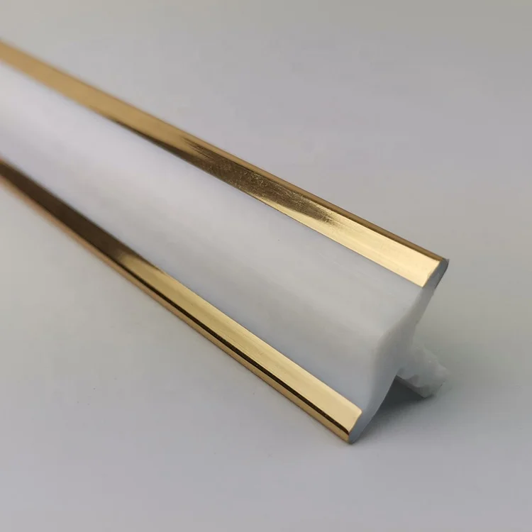 New Design White and Gold Chrome T Molding for Car and Arcade Machine
