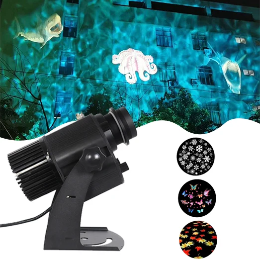 Waterproof IP65 Custom Logo Rotating Gobo Projector Light Outdoor Ripple water Advertising Lights