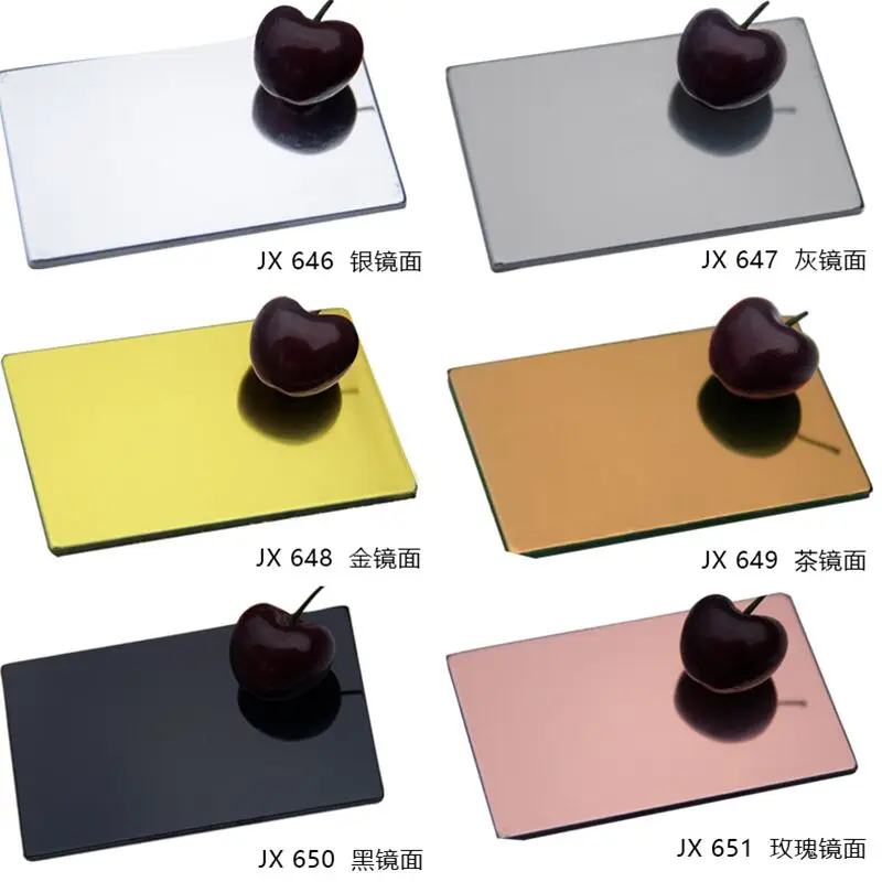 Aluminum composite panel mirror interior background wall skirt ceiling advertising signboard door decoration plate